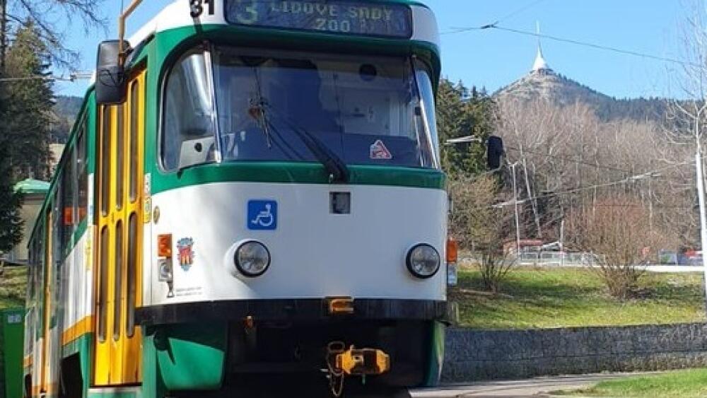Tramvaj pod Ještědem, archivní foto